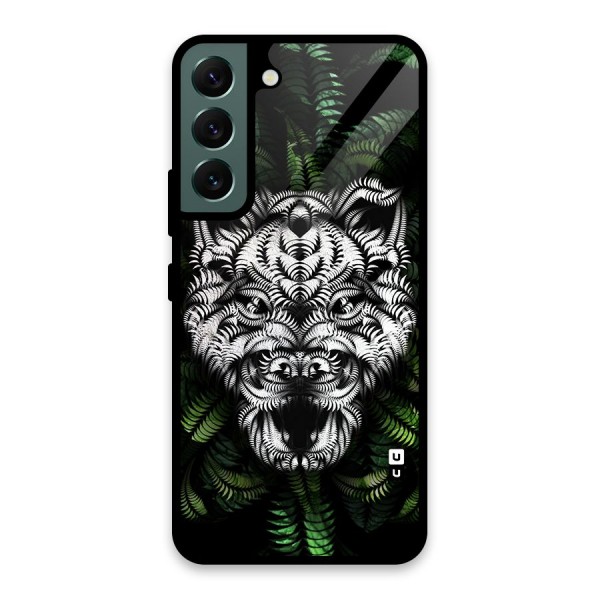 Aztec Art Tiger Glass Back Case for Galaxy S22 5G