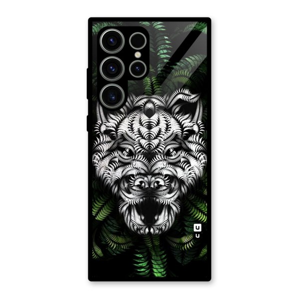 Aztec Art Tiger Glass Back Case for Galaxy S23 Ultra