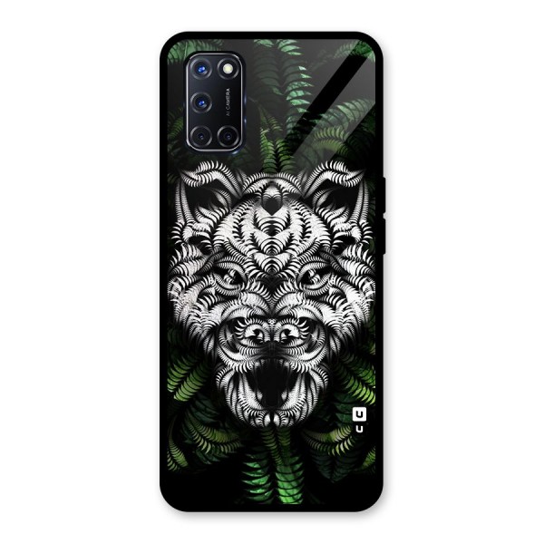 Aztec Art Tiger Glass Back Case for Oppo A52