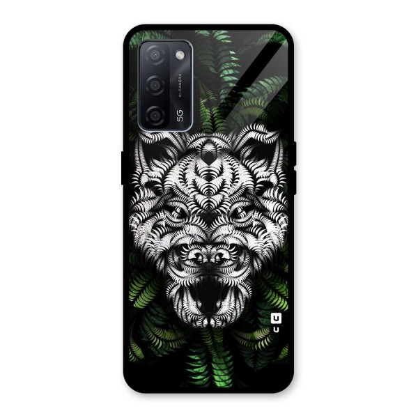 Aztec Art Tiger Glass Back Case for Oppo A53s 5G