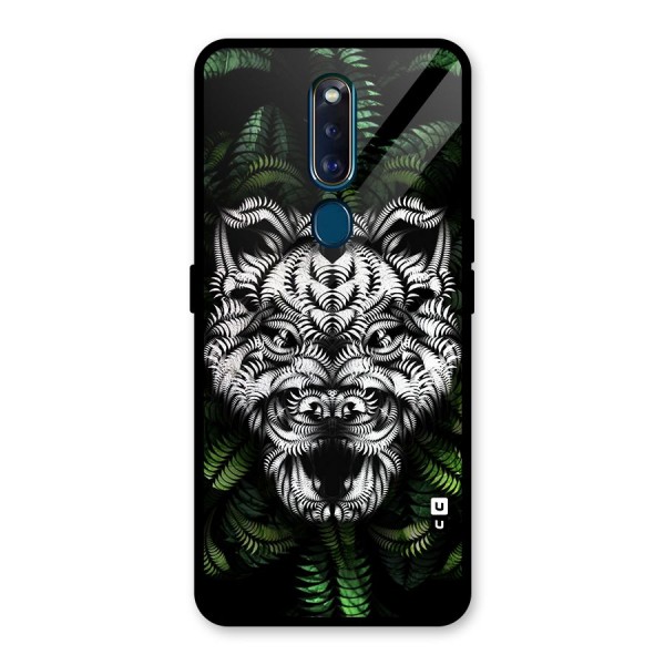 Aztec Art Tiger Glass Back Case for Oppo F11 Pro