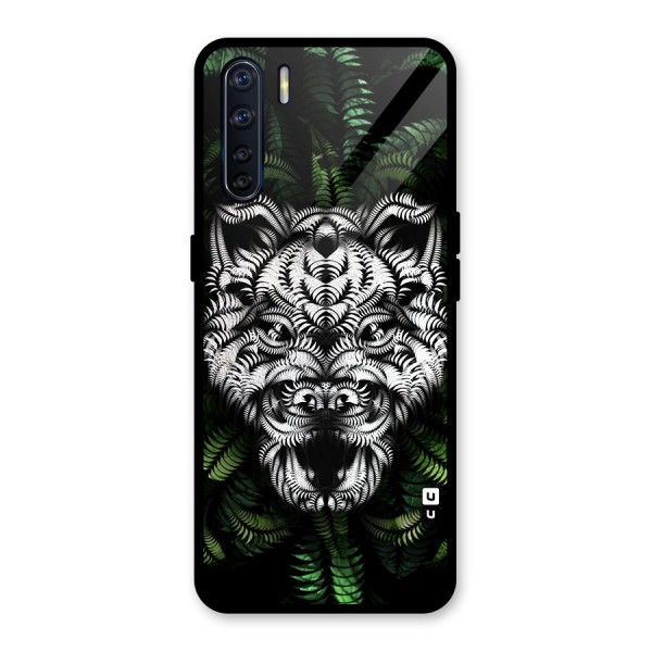 Aztec Art Tiger Glass Back Case for Oppo F15