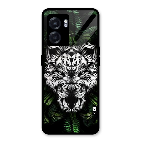 Aztec Art Tiger Glass Back Case for Oppo K10 (5G)