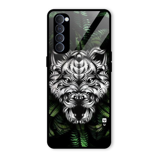 Aztec Art Tiger Glass Back Case for Oppo Reno4 Pro