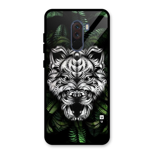 Aztec Art Tiger Glass Back Case for Poco F1