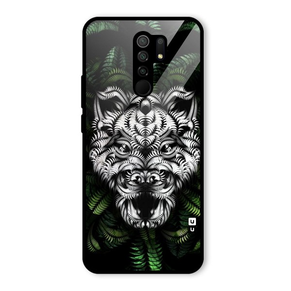 Aztec Art Tiger Glass Back Case for Redmi 9 Prime