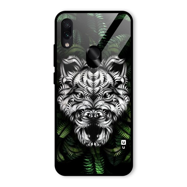 Aztec Art Tiger Glass Back Case for Redmi Note 7