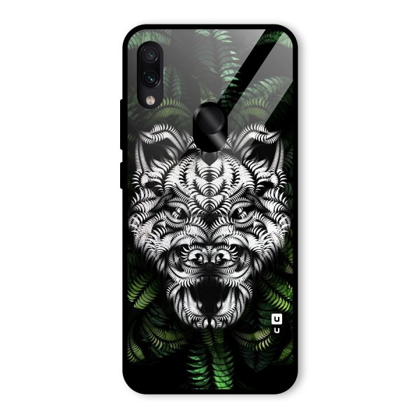 Aztec Art Tiger Glass Back Case for Redmi Note 7S