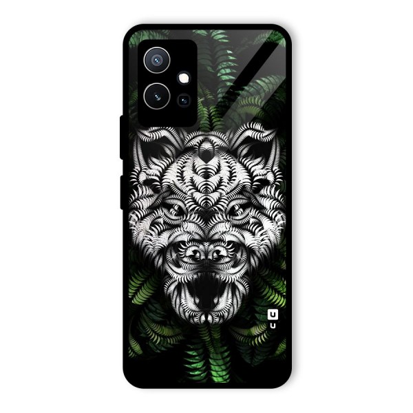 Aztec Art Tiger Glass Back Case for Vivo T1 5G