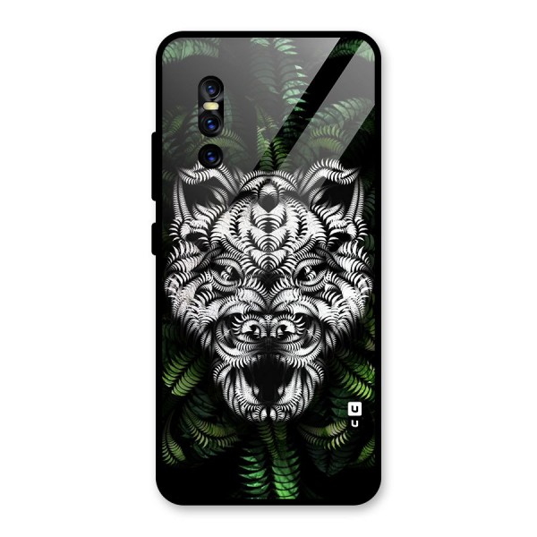 Aztec Art Tiger Glass Back Case for Vivo V15 Pro