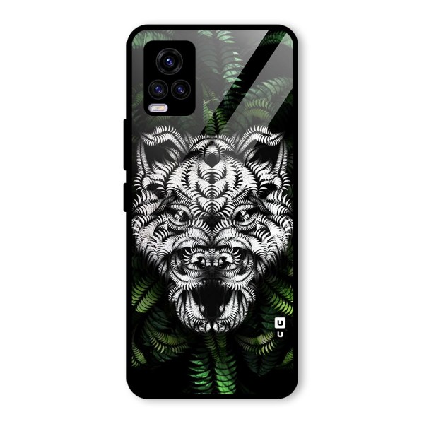 Aztec Art Tiger Glass Back Case for Vivo V20