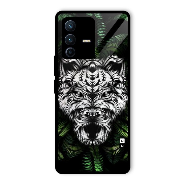 Aztec Art Tiger Glass Back Case for Vivo V23 Pro