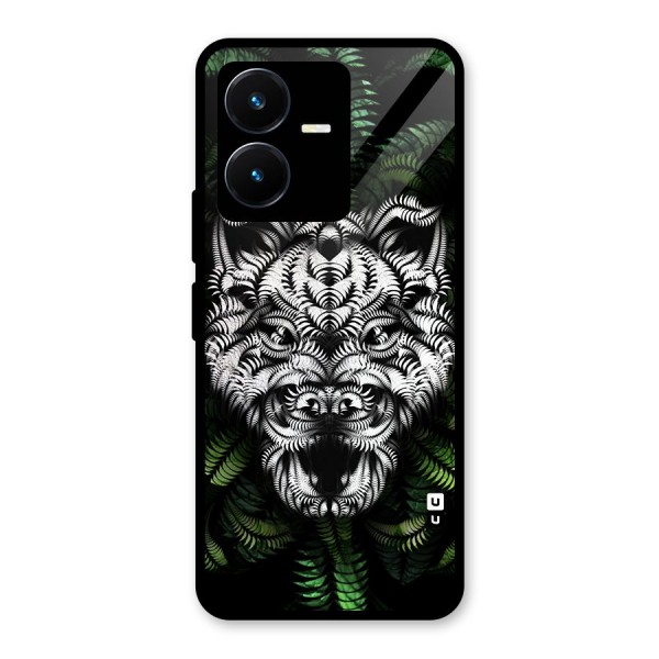 Aztec Art Tiger Glass Back Case for Vivo Y22