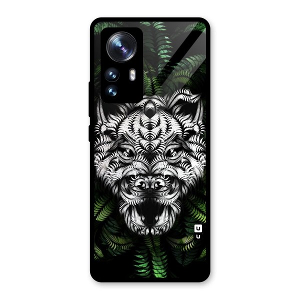 Aztec Art Tiger Glass Back Case for Xiaomi 12 Pro