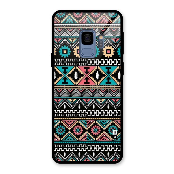 Aztec Beautiful Creativity Glass Back Case for Galaxy S9