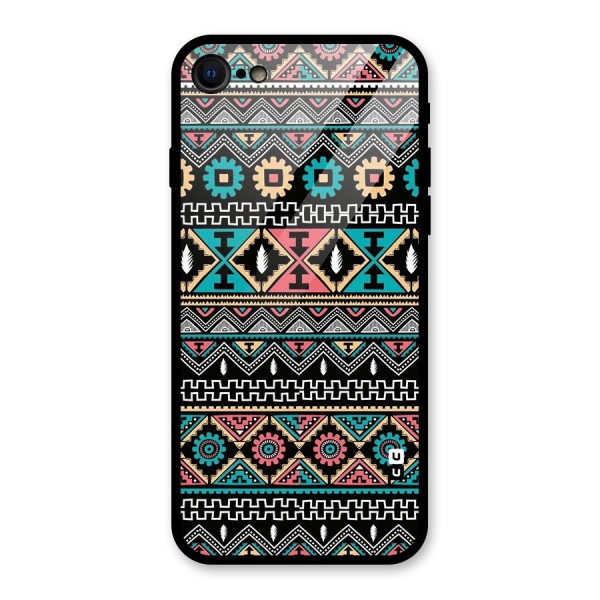 Aztec Beautiful Creativity Glass Back Case for iPhone SE 2020