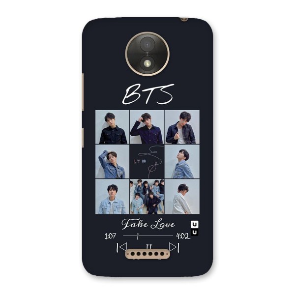 BTS Fake Love Back Case for Moto C Plus