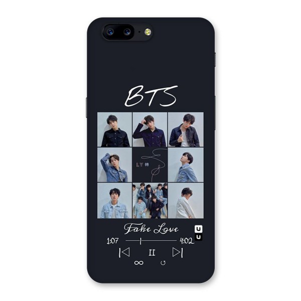 BTS Fake Love Back Case for OnePlus 5