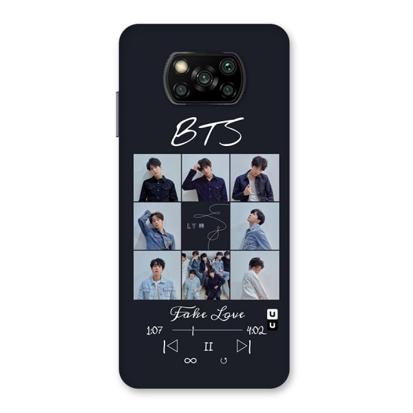 BTS Fake Love Back Case for Poco X3