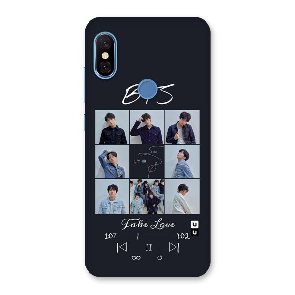 BTS Fake Love Back Case for Redmi Note 6 Pro