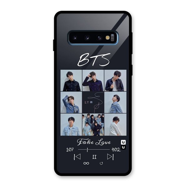 BTS Fake Love Glass Back Case for Galaxy S10