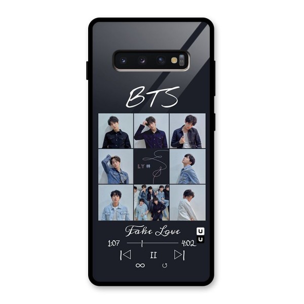 BTS Fake Love Glass Back Case for Galaxy S10 Plus