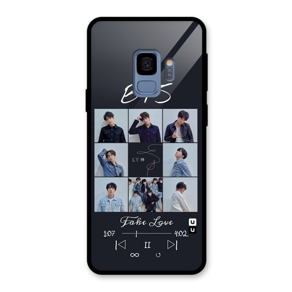 BTS Fake Love Glass Back Case for Galaxy S9