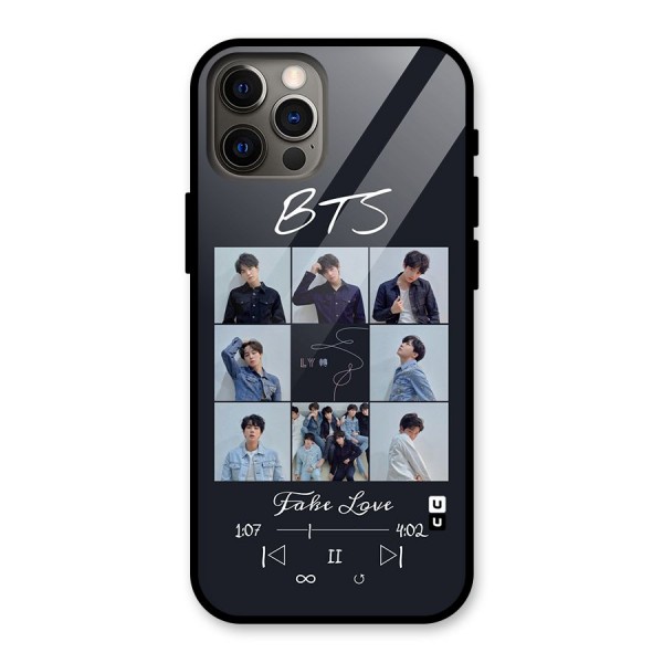 BTS Fake Love Glass Back Case for iPhone 12 Pro