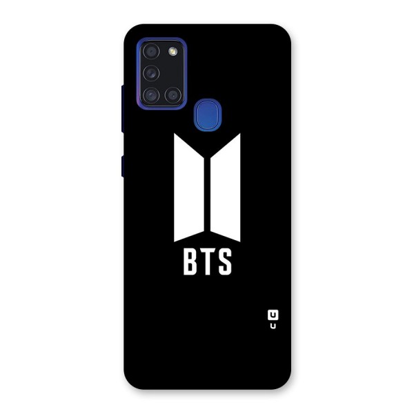 BTS Logo Black Back Case for Galaxy A21s