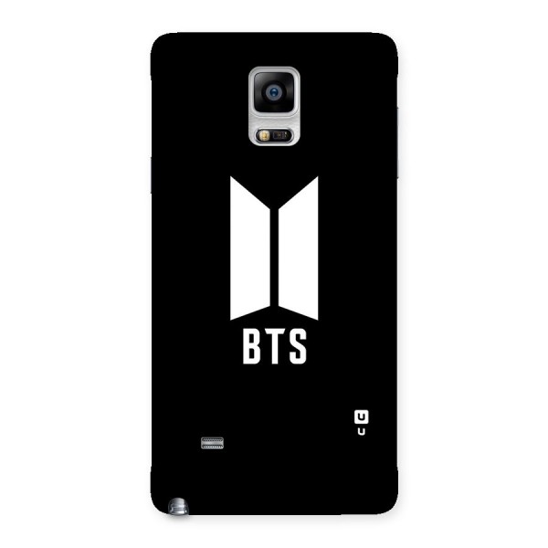 BTS Logo Black Back Case for Galaxy Note 4