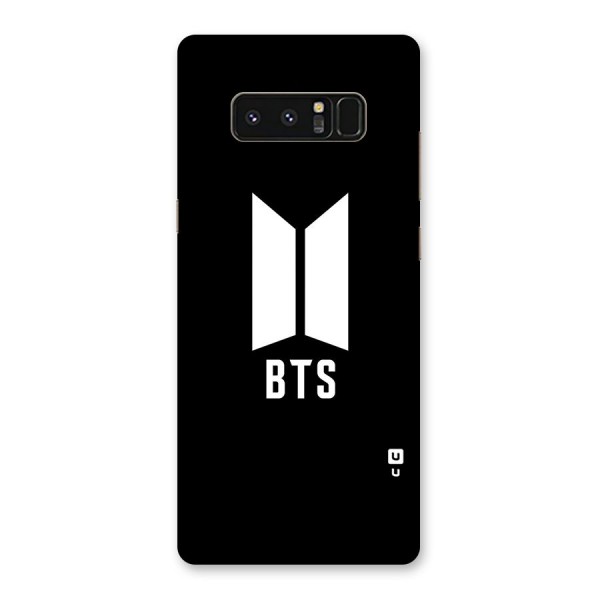 BTS Logo Black Back Case for Galaxy Note 8