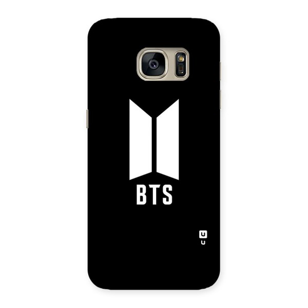 BTS Logo Black Back Case for Galaxy S7