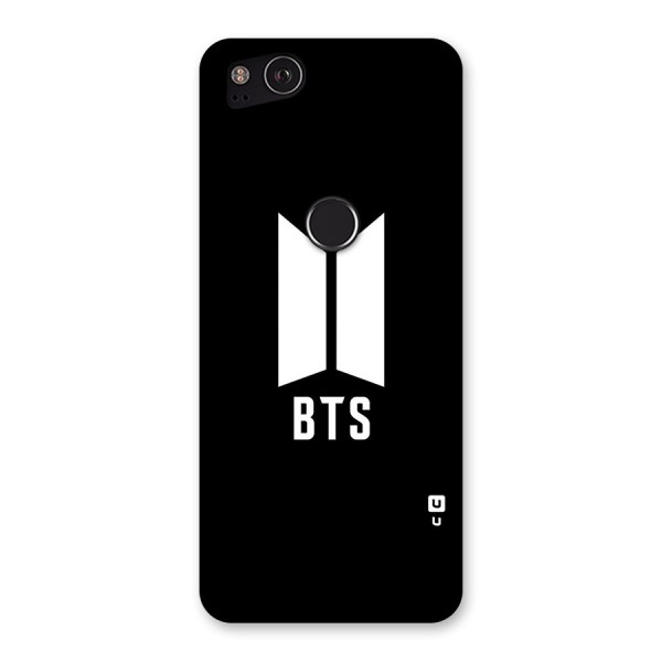 BTS Logo Black Back Case for Google Pixel 2