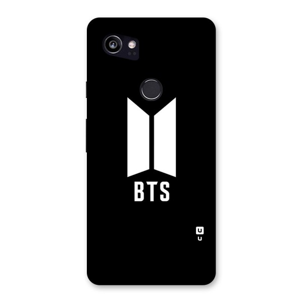 BTS Logo Black Back Case for Google Pixel 2 XL