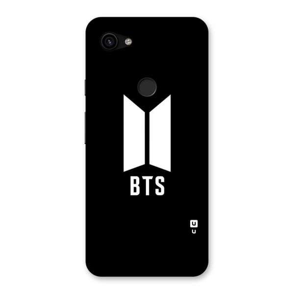 BTS Logo Black Back Case for Google Pixel 3a XL