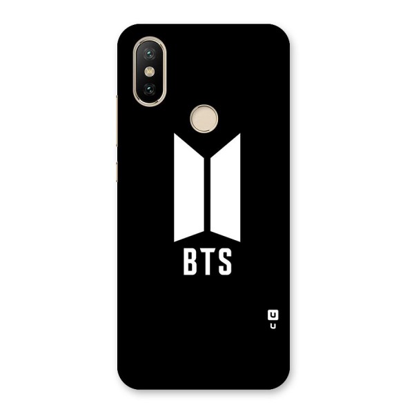 BTS Logo Black Back Case for Mi A2