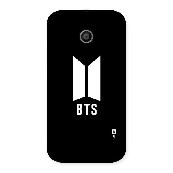 BTS Logo Black Back Case for Moto E