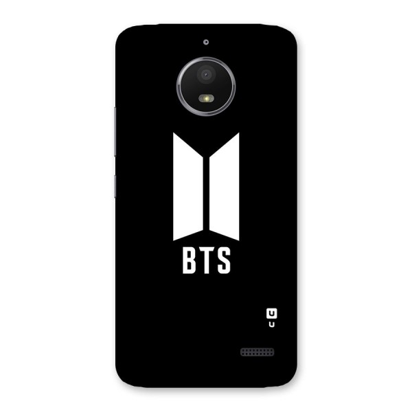 BTS Logo Black Back Case for Moto E4