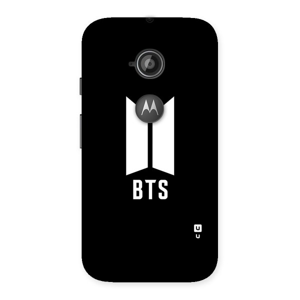 BTS Logo Black Back Case for Moto E 2nd Gen