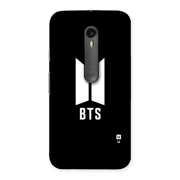 BTS Logo Black Back Case for Moto G3