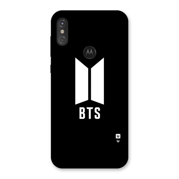 BTS Logo Black Back Case for Motorola One Power