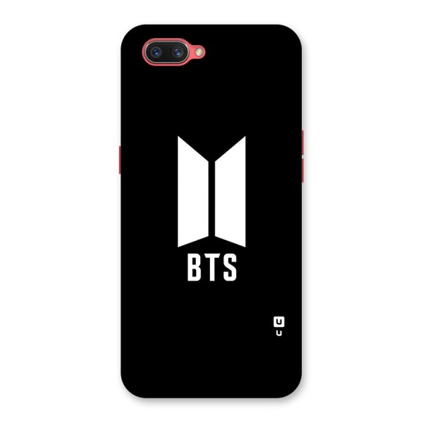 BTS Logo Black Back Case for Oppo A3s