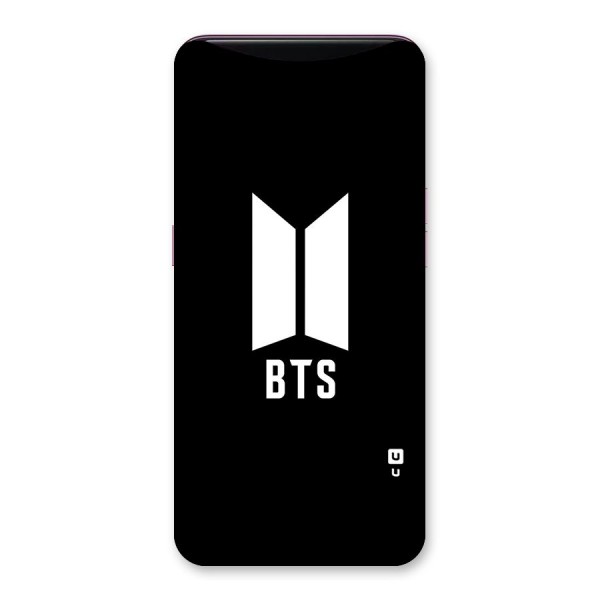 BTS Logo Black Back Case for Oppo Find X