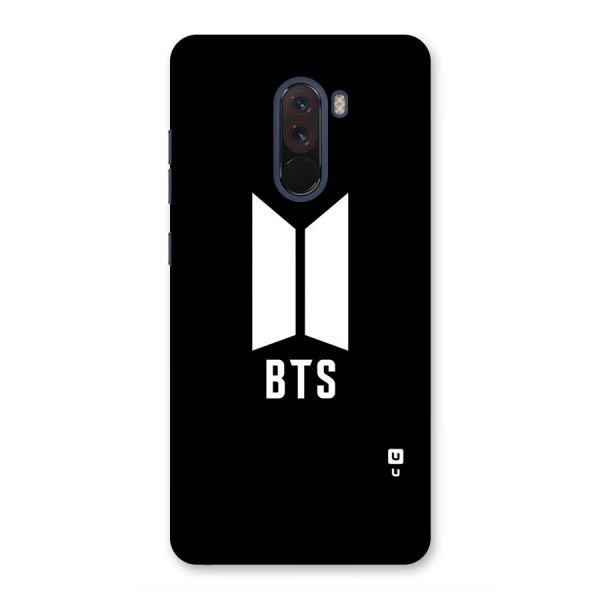 BTS Logo Black Back Case for Poco F1