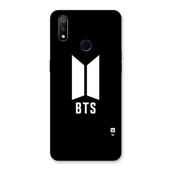 BTS Logo Black Back Case for Realme 3 Pro