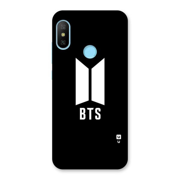 BTS Logo Black Back Case for Redmi 6 Pro