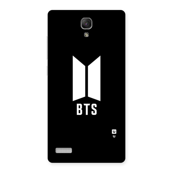 BTS Logo Black Back Case for Redmi Note