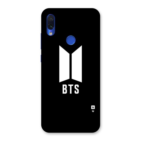 BTS Logo Black Back Case for Redmi Note 7