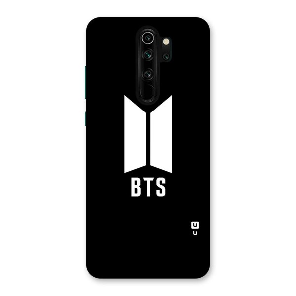 BTS Logo Black Back Case for Redmi Note 8 Pro