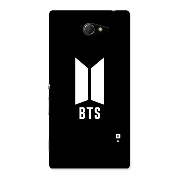 BTS Logo Black Back Case for Sony Xperia M2